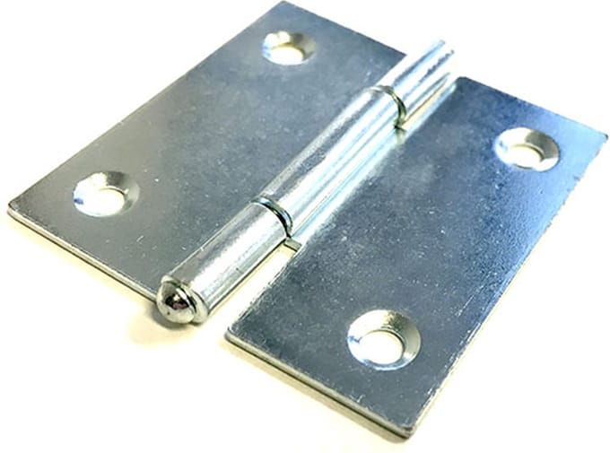 Deurscharnier - Verzinkt Staal - 40x40 Mm - 4 Stuks