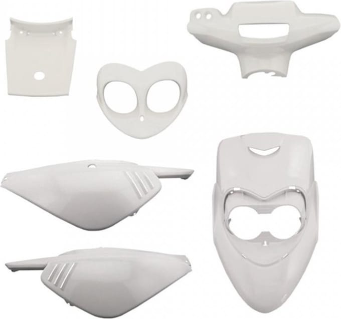 Kit carénage One pour Scooter MBK 50 Next Génération 1995 à 2001 blanc perlé Neuf