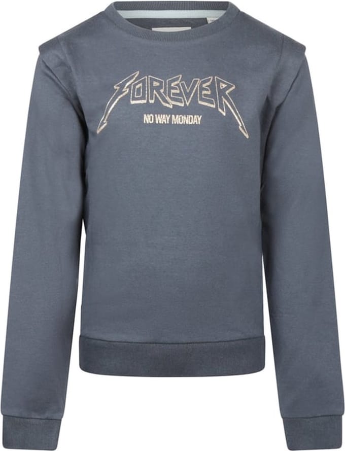 No Way Monday-Girls Sweater ls-Navy - Maat 98