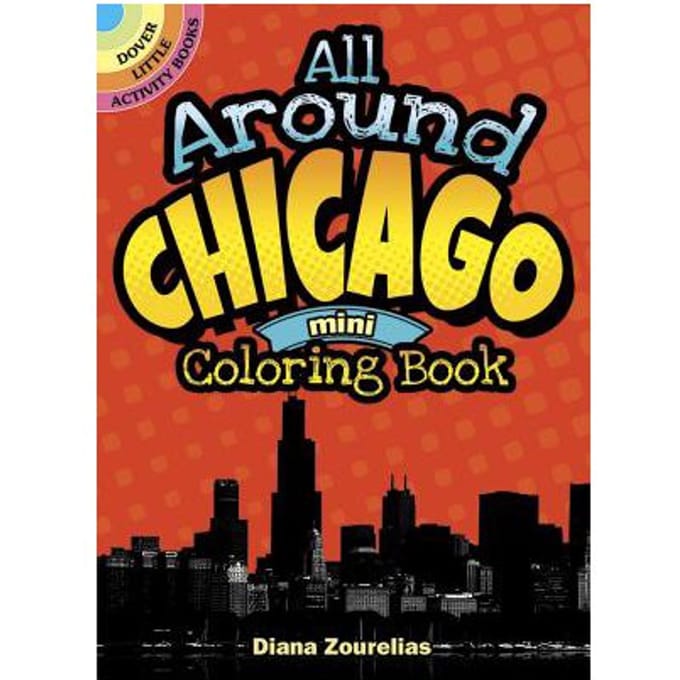All Around Chicago Mini Coloring Book - Diana Zourelias