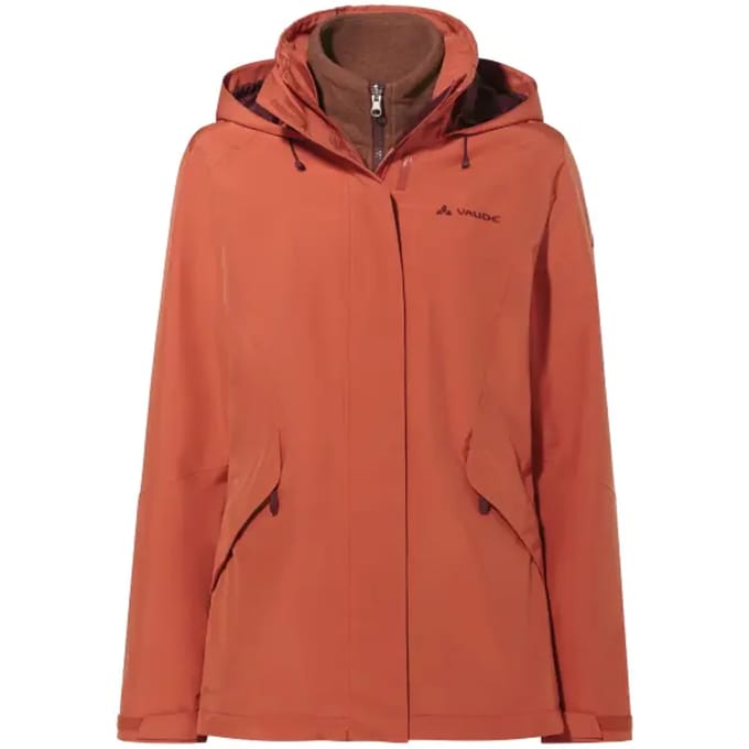 Vrouwen 3-in-1 waterdichte jas met rits en capuchon VAUDE Rosemoor II