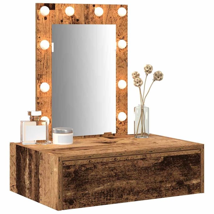 vidaXL - Kaptafel - Bruin - 60 - x - 40 - x - 70 - cm - Bewerkt - hout