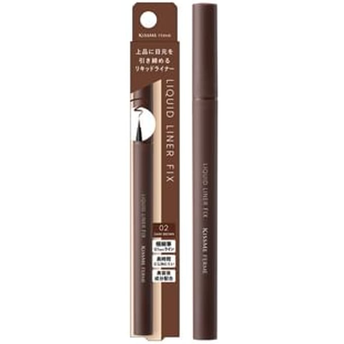 ISEHAN - Kiss Me Ferme Liquid Liner Fix 02 Dark Brown