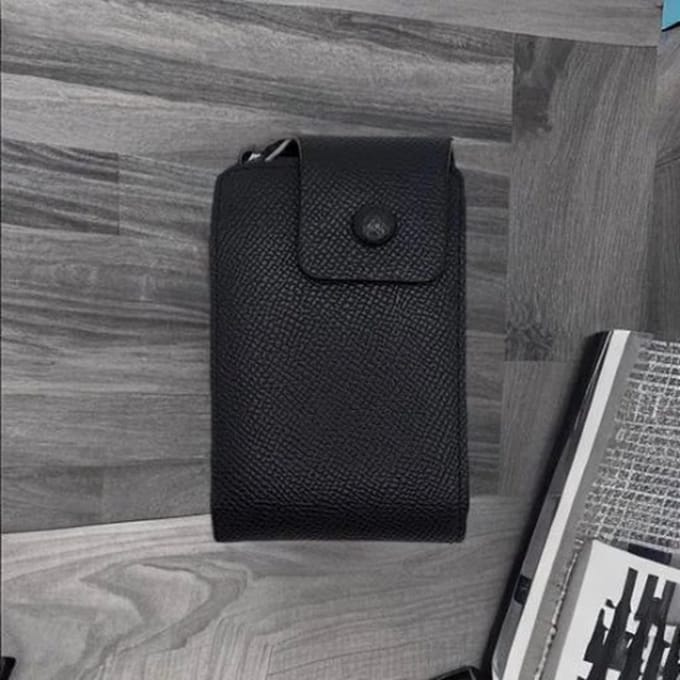 Knaak Creditcardhouder Donkerblauw - Compact - 12 Pasjes - Kunstleer - Met Kliksluiting
