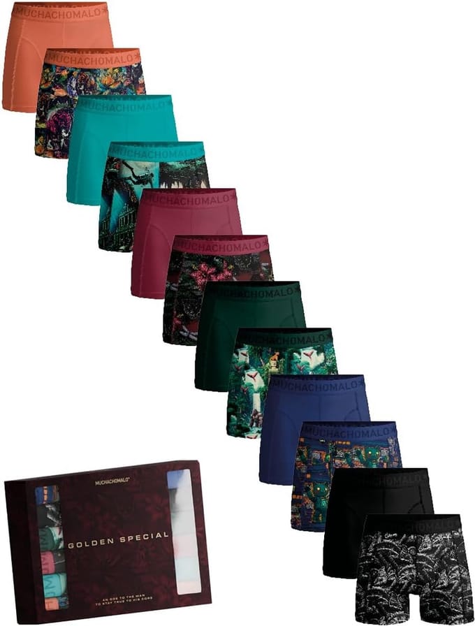 Boxershorts Heren 12-Pack - Katoenen Herenondergoed