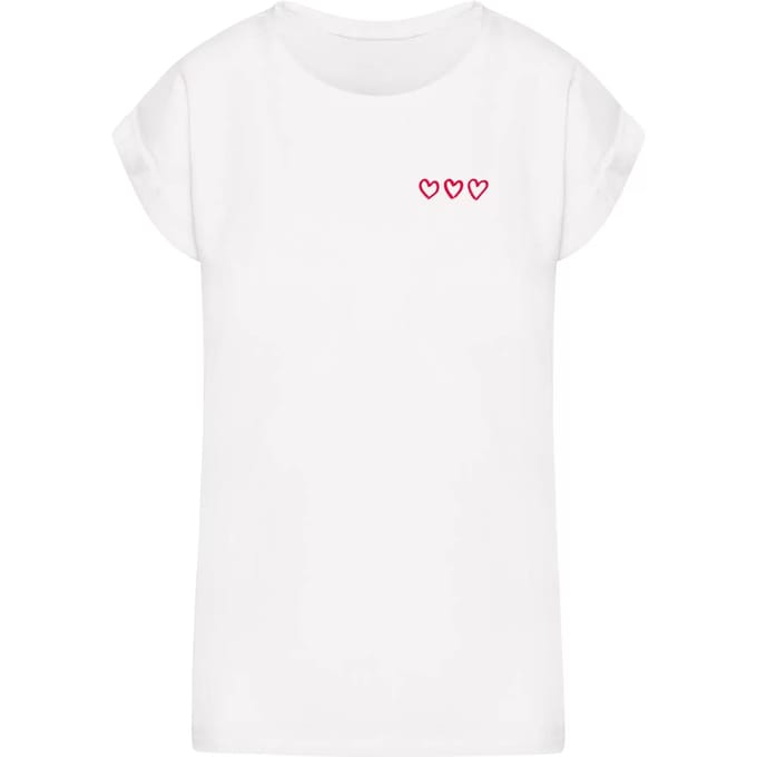 Dames-T-shirt Mister Tee Three In A Row