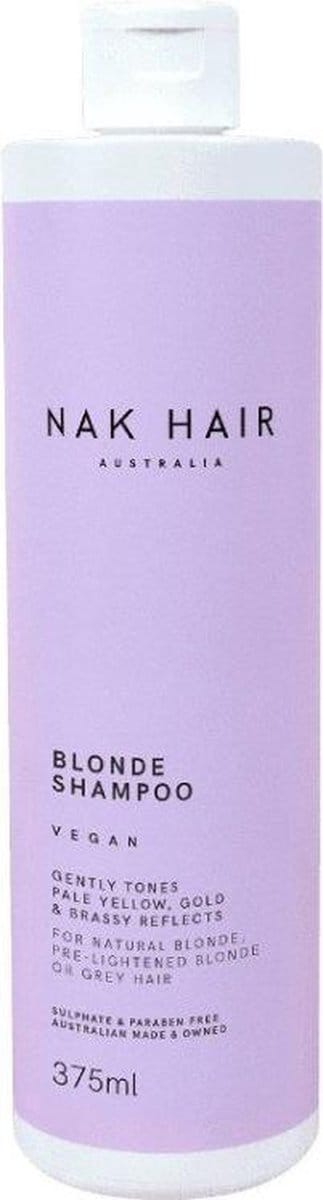NAK Blonde Range Blonde Shampoo-375 ml -  vrouwen - Voor Grijs haar