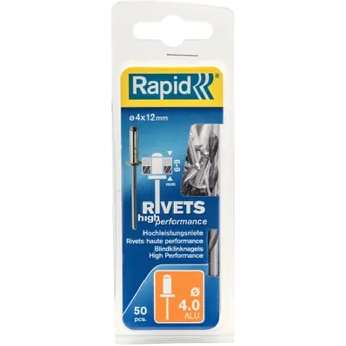 Rapid Blindklinknagels High Performance 4x12mm – 50 Stuks