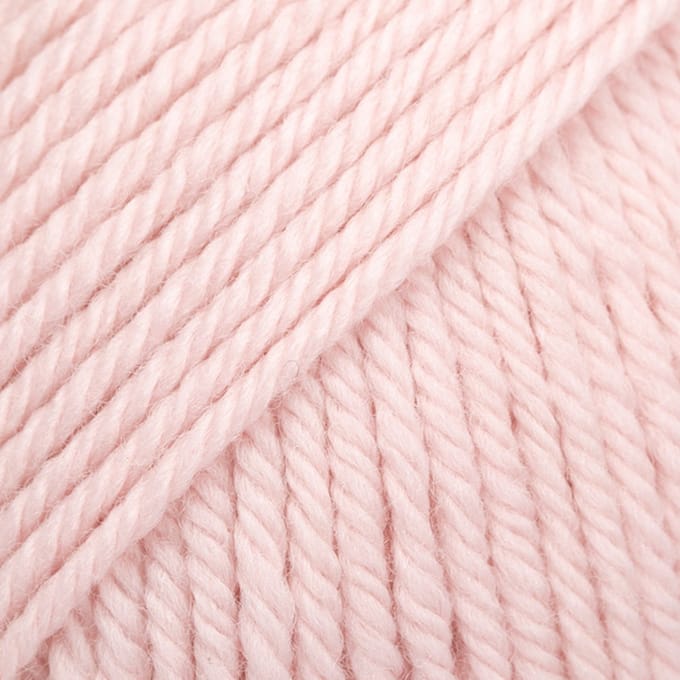DROPS Daisy Uni Colour - 06 poederroze - Merino Garen