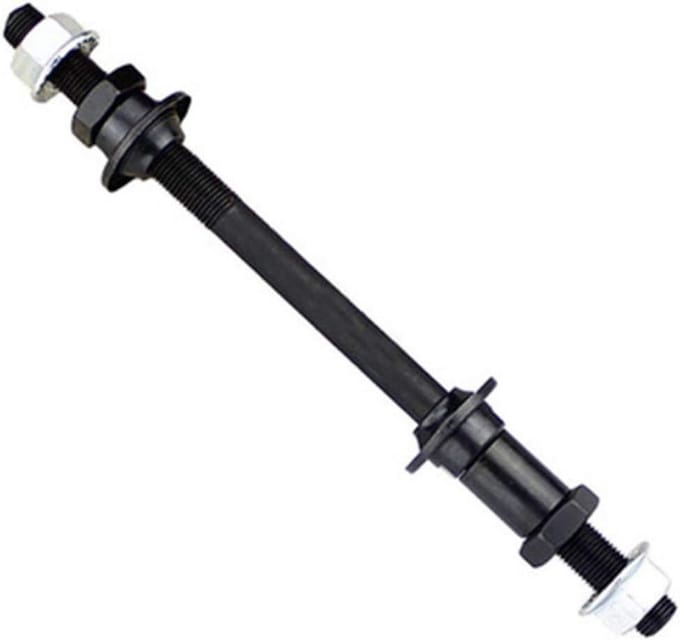 Fiets Achteras - Verlengde As - Fiets Reparatie - Stalen Constructie - 240mm - Zwart