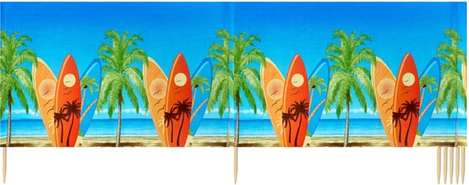 Garronda Strand Windscherm Met Stokken - Windscherm Strand – Windscherm – Camping – LA-EX-Wb-8m