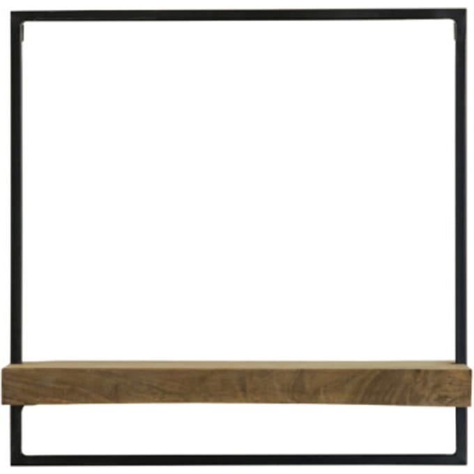 2x Light & Living Wandplank Maddison 50cm - Donkerbruin