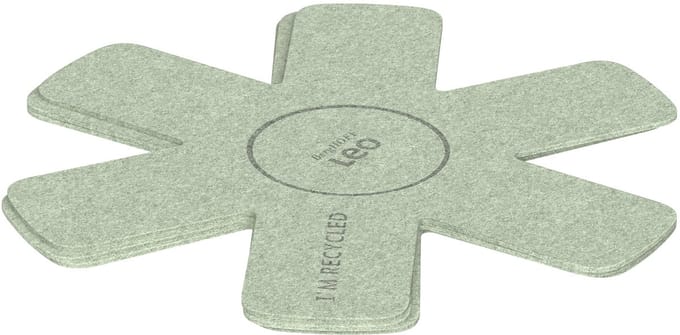 LEO 3-delige panbeschermers set Balance 38cm - Groen -