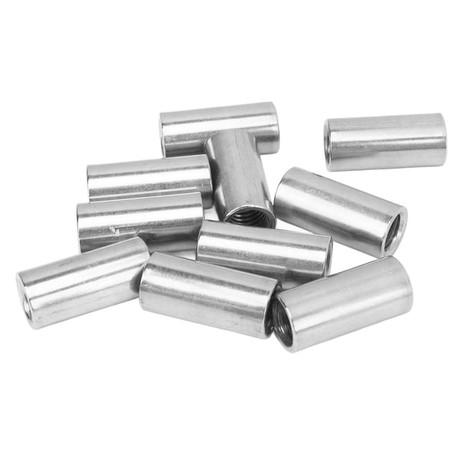 10 STKS Ronde Verbindingsmoer Binnendraad M10 X 1.5 14 L30mm RVS Koppelmoer voor