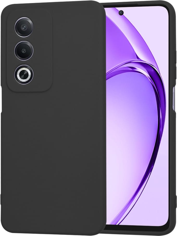 Hoesje geschikt voor Oppo A80 5G - Techsuit Soft Flex Silicone Back Cover - Black
