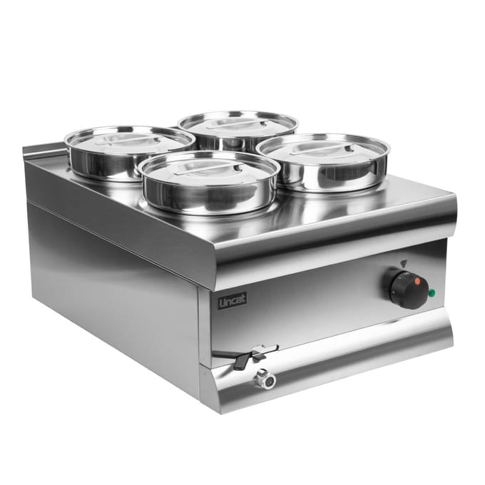 Lincat Silverlink 600 Bain Marie Bs4w 4 X 4,5l - Lincat J953 - Horeca & Professioneel