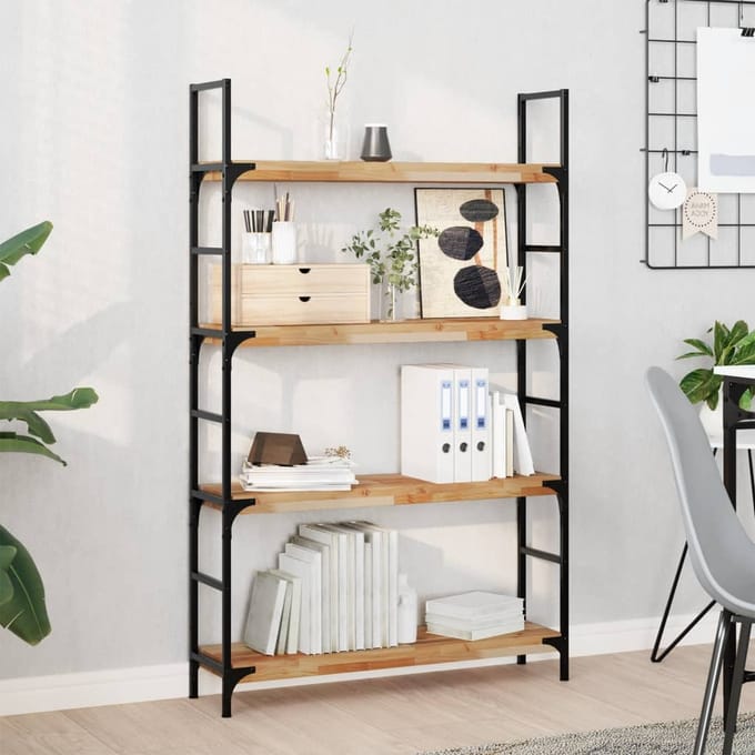 vidaXL - Wandschappen - 2 - st - zwevend - olieafwerking - 100x20x4 - cm - acaciahout