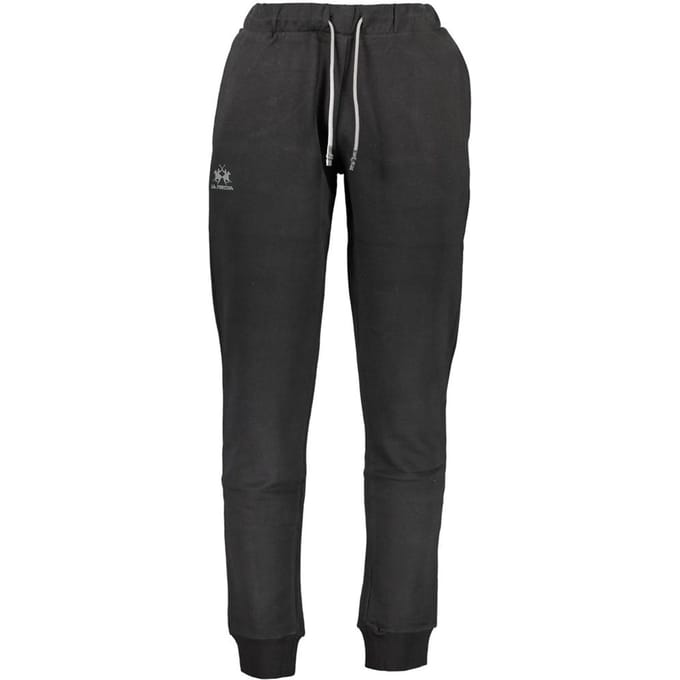 La Martina Zwarte Katoenen Heren Sweatpants