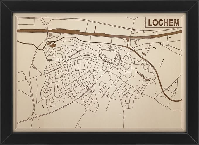 Decoratief Beeld - Houten Van Lochem - Hout - Bekroned - Bruin - 21 X 30 Cm