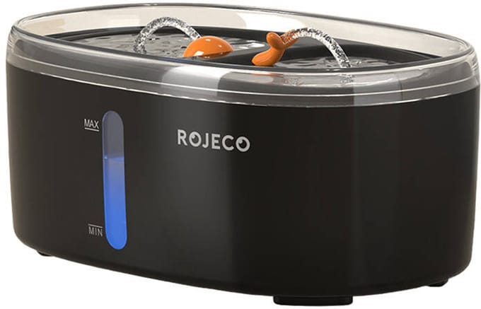 Rojeco Water Fountain for pets 2.5L (black)