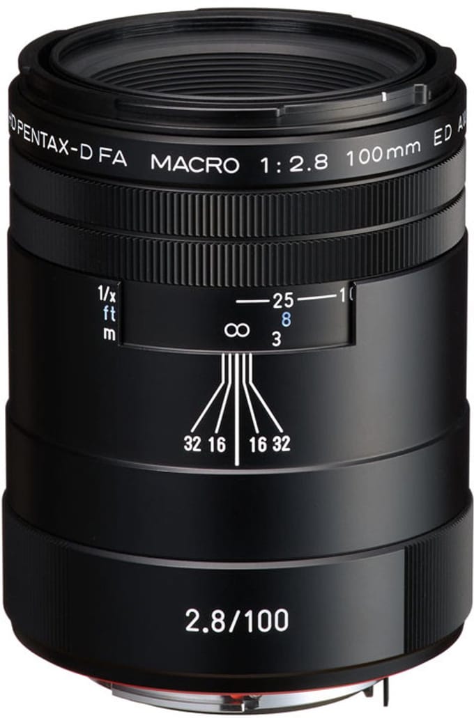 Pentax 100mm F2.8 Macro ED AW HD DFA K-Mount Objectief Zwart