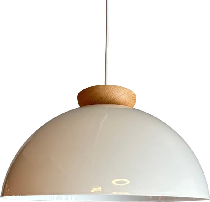 Bamyum Hanglamp Industrieel Metaal Wit, Hanglamp