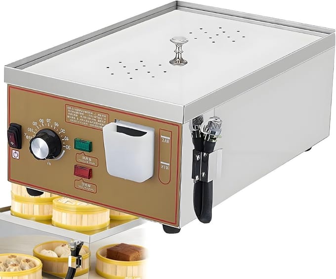 Elektrische Stoomkoker - Commerciële Stoomoven - Professioneel Koken - Groot Kookoppervlak - 45x29x18CM