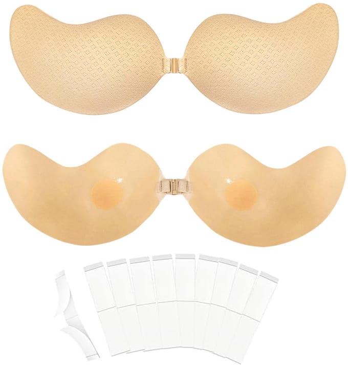 Dailygoods - Sticky BH Push Up Dames - Strapless en Herbruikbaar met 10 Plakband