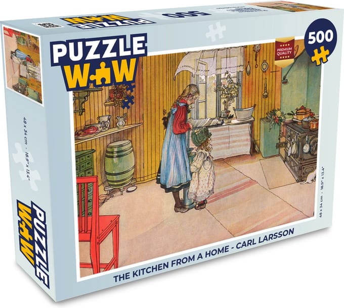 Puzzel The kitchen from a home - Carl Larsson - Legpuzzel - Puzzel 500 stukjes