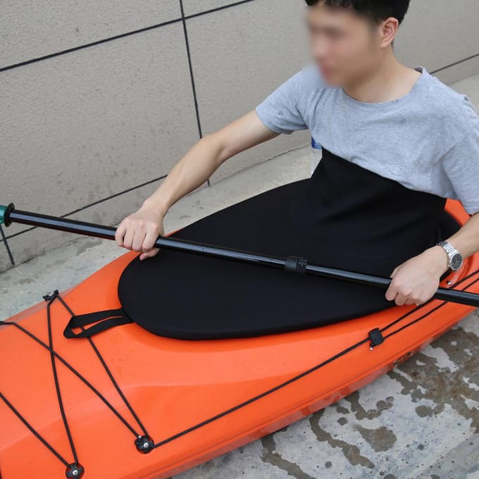 Kajakrok Universele Waterdichte Hoes Kano Spatzeil Watersportaccessoires zwart