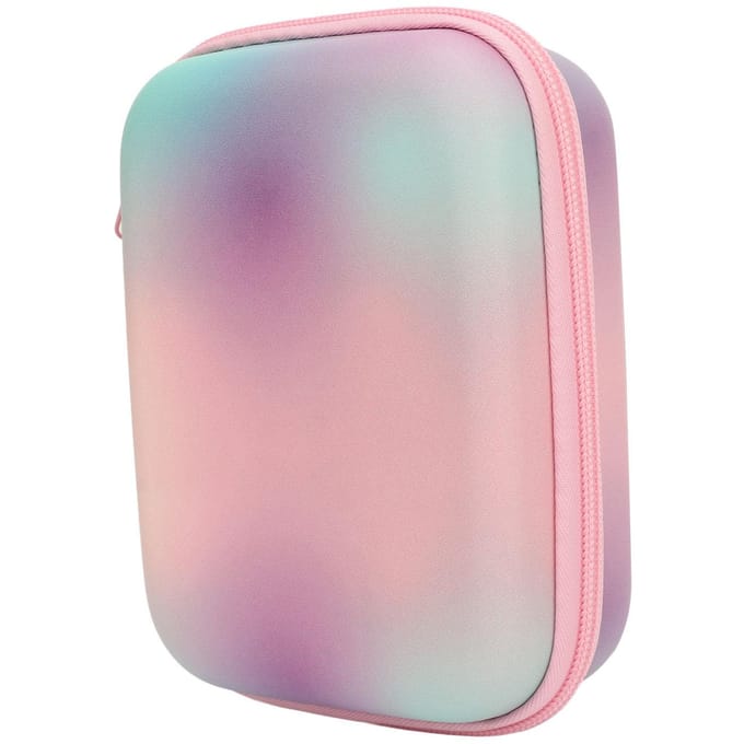 Harde koffer voor instant camera met soepele rits EVA waterdichte universele draagkoffer voor instant camera gray