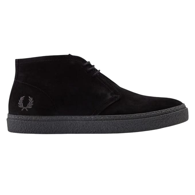 Fred Perry Volwassen Hawley Suède Laag Loopschoenen (Zwart)