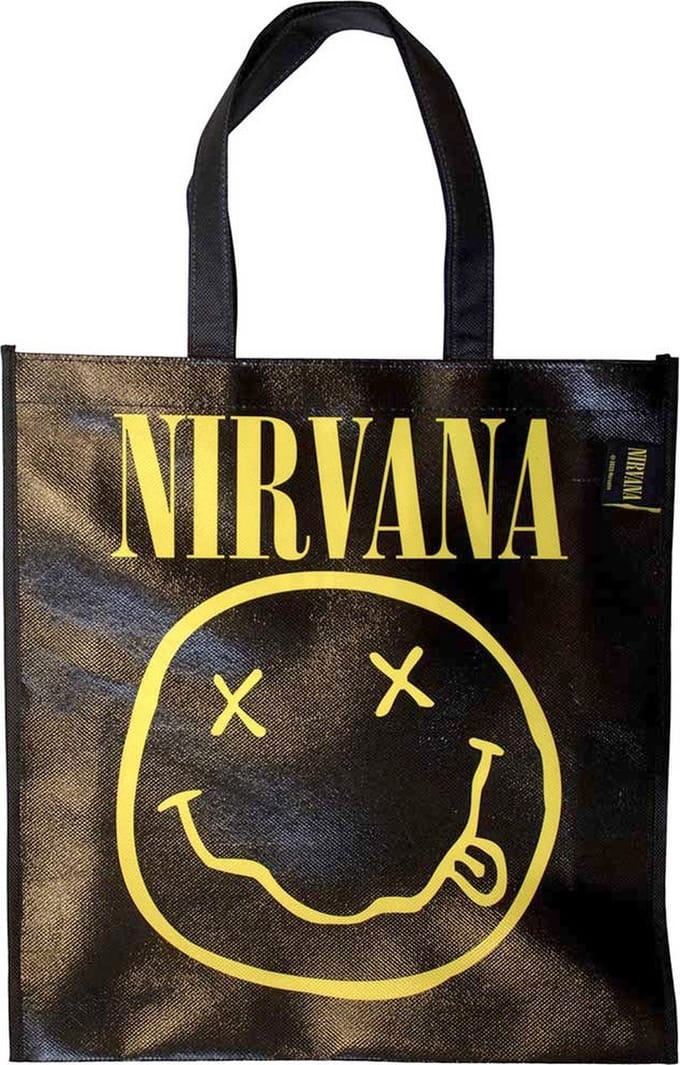 Nirvana - Happy Face Schoudertas - Zwart