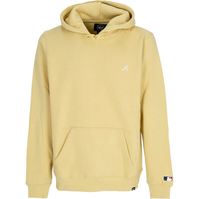 Mannen hoodie Mlb Base Runner Emb Burnside Hoodie Atlbra Light Gold