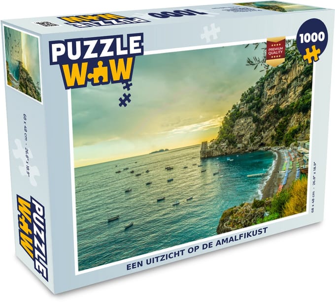 Puzzel Uitzicht op de Amalfikust - Legpuzzel - Puzzel 1000 stukjes volwassenen