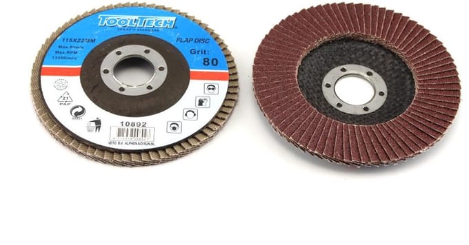Lamellenschijf 115 mm K80 – Aluminium Oxide – EN13743 – TOOLTECH