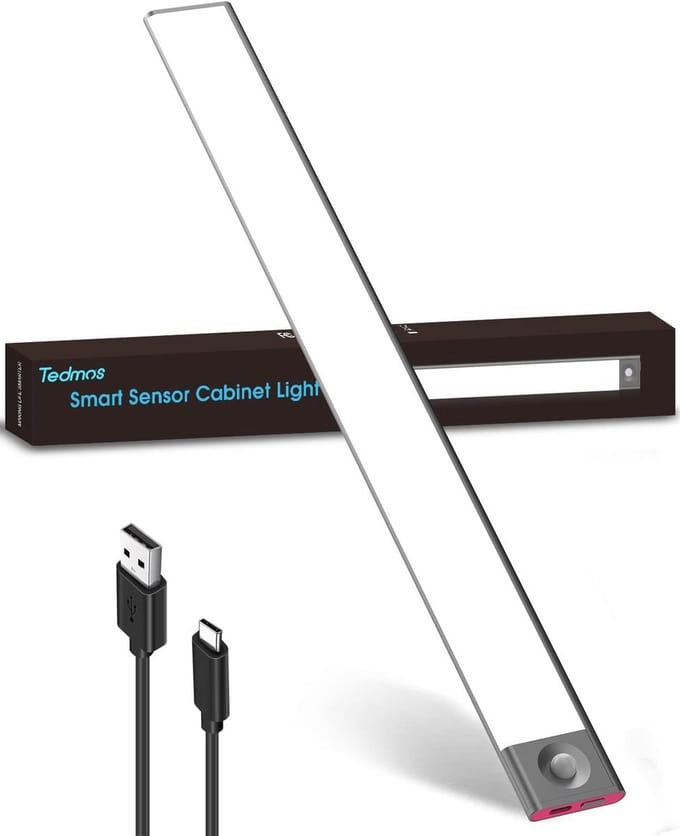 40 cm Oplaadbare Kastverlichting met Bewegingssensor en USB-C Laadfunctie