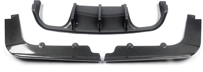 Achterbumper Lipspoiler Diffuser - Voor BMW E92 Coupe/E93 Cabriolet M3 (2008-2013) - Koolstofvezel - Auto accessoires