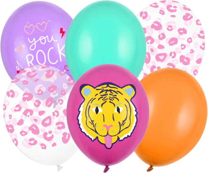 Partydeco - Partydeco ballonnen - You Rock mix (6 stuks)