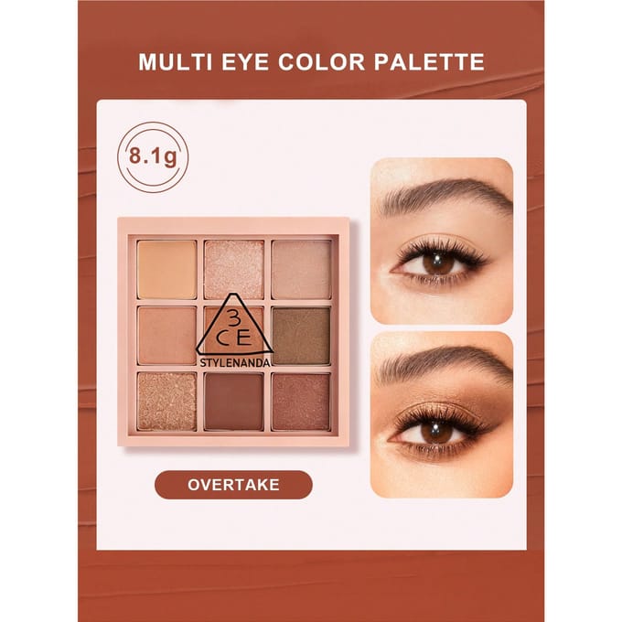 3CE Multi Color Oogschaduw Palet #OVERTAKE Dagelijkse Make-up 8.1g #OVERTAKE