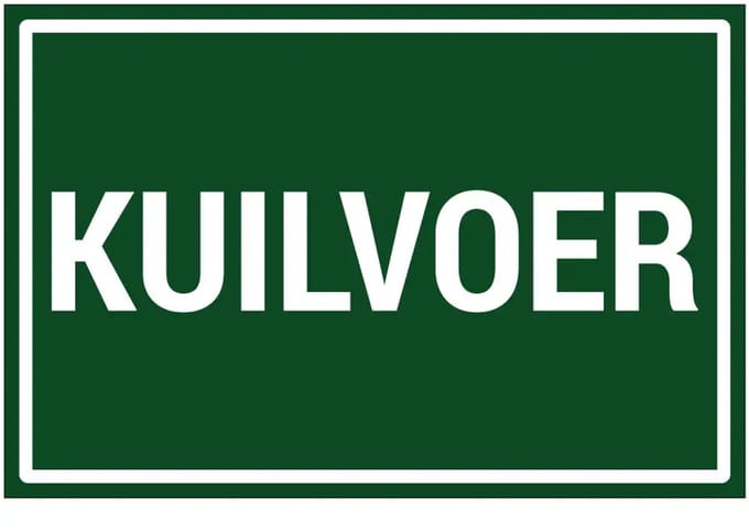 Kuilvoer sticker | 18 x 12 cm