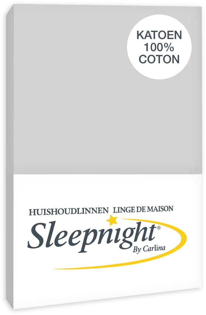 Sleepnight Lakenset Katoen Grijs - 180 x 290 cm + 1 kussensloop - [Grijs]