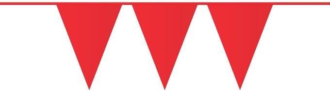 Vlaggenlijn 10 meter rood