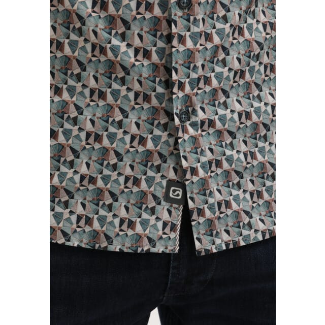 Gabbiano - Heren Overhemd - 335738 - 5703 Teal Blue