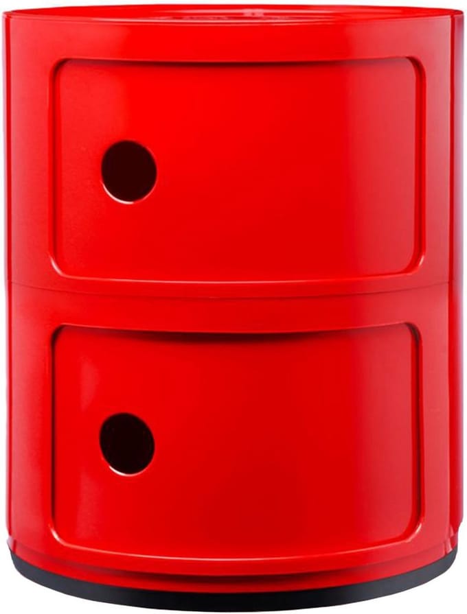Opbergunit - Ladekastje Mobiel - Ruimte Organiseren - Modulair Ontwerp - 32 x 32 x 40 cm - Rood