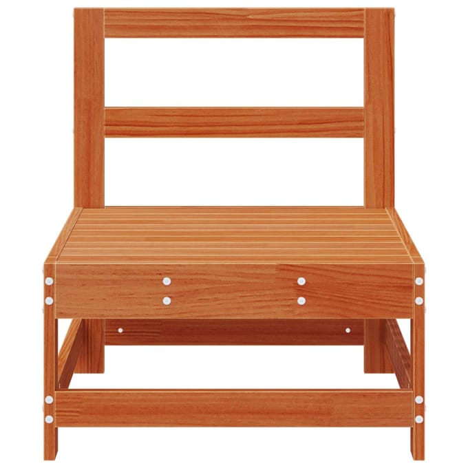 vidaXL - Tuinstoel - Midden - Massief - grenenhout - Waskleur - Bruin