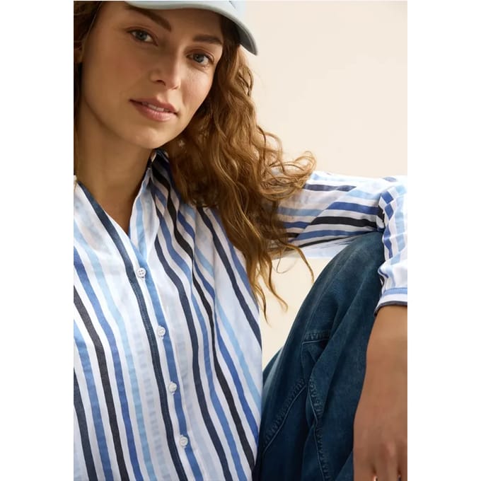Gestreept overhemd blouse