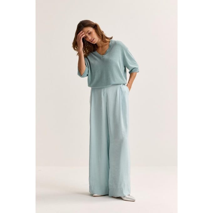 Wijde Broek Met Bandplooi