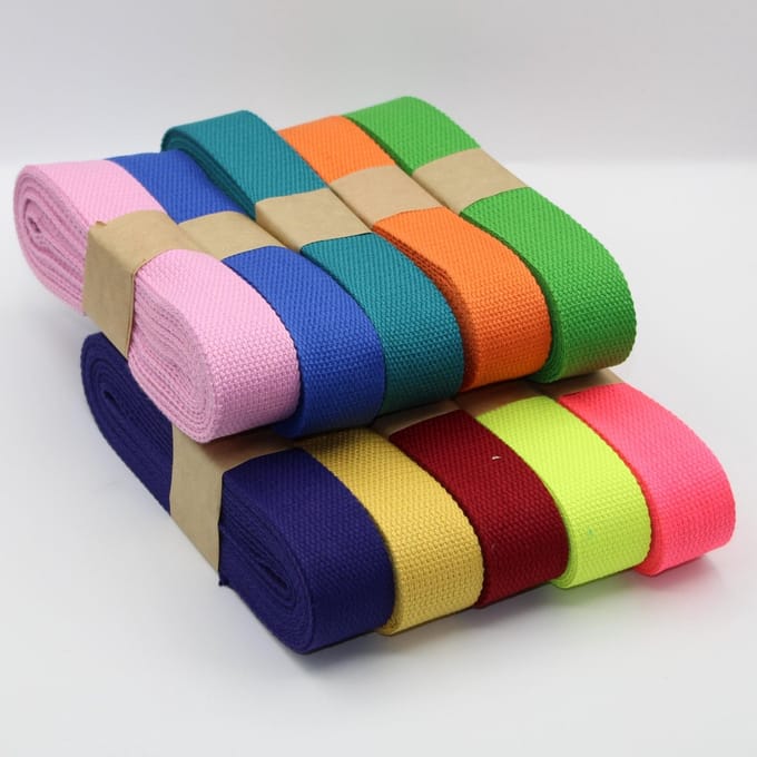 20 METER MIXKLEUREN TASSENBANDEN 30MM – 10 x 2 meter