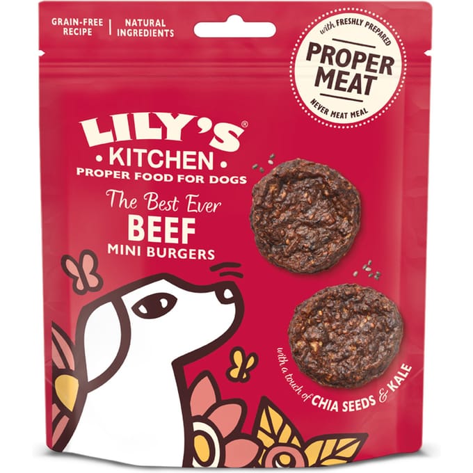 Hondenvoer Mini Burgers LILY'S KITCHEN - Rundvlees, Graanvrij - 70g